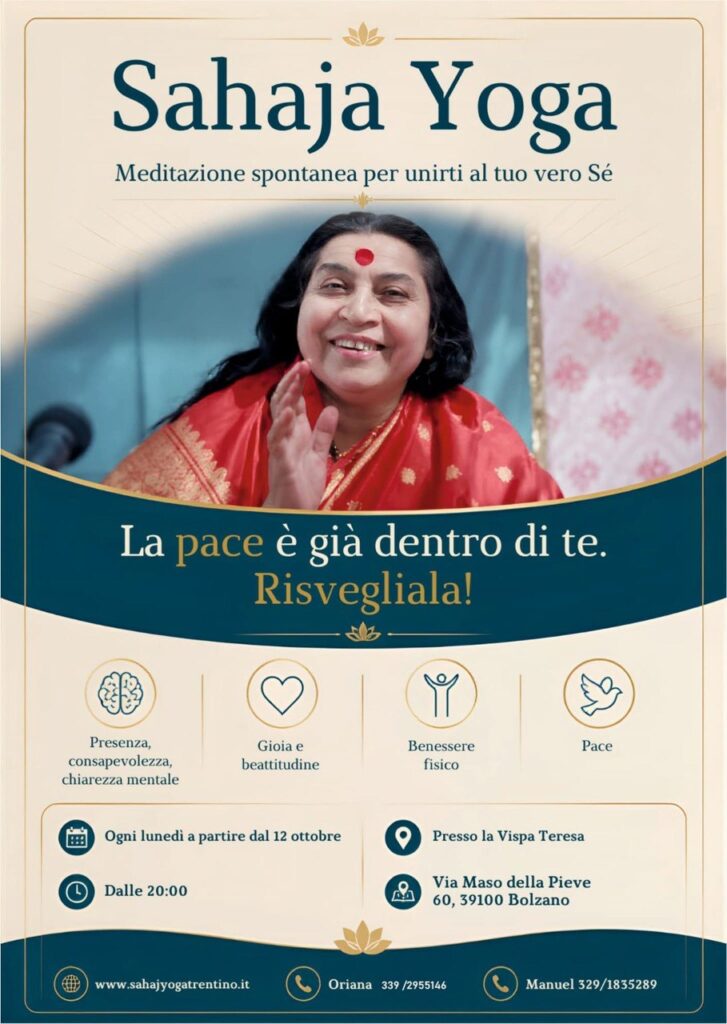 Corso di Meditazione a Bolzano - Ottobre 2026